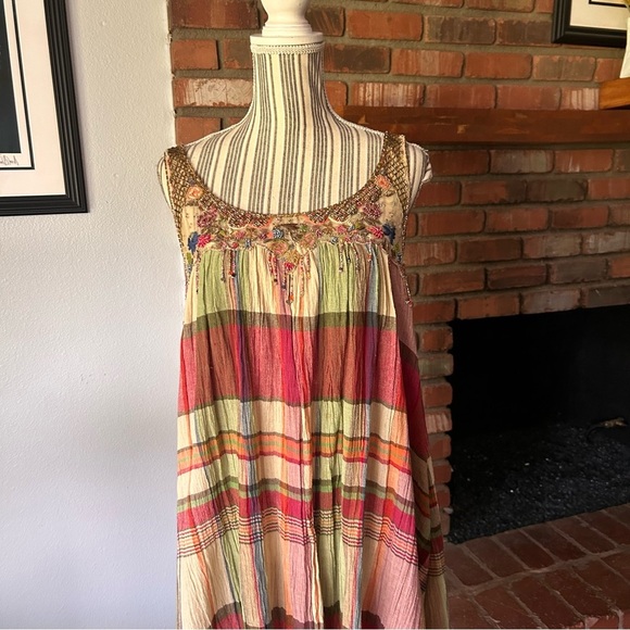 Sportmax Defile Plaid Beaded Sleeveless Mini Dress Sz 10 US - Picture 2 of 14